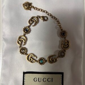 Gucci Gold tone GG Bracelet NIB